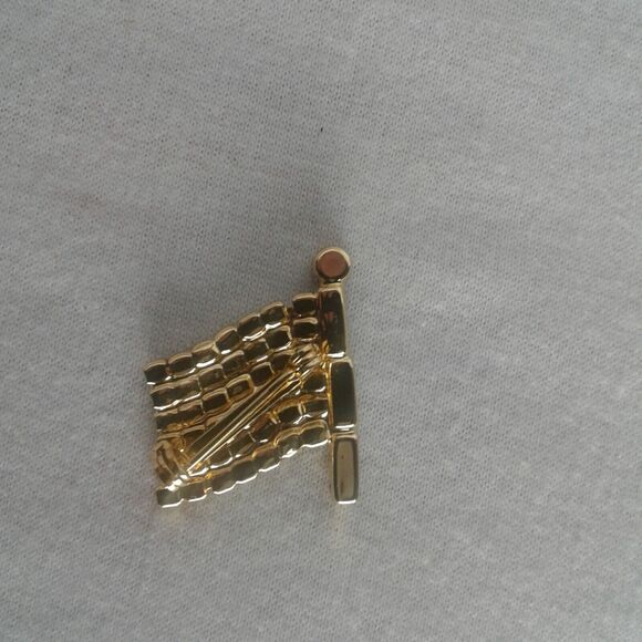 Vintage American Flag Red White And Blue Patriotic sparkly Pin - Picture 2 of 5